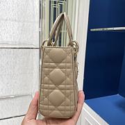 DIOR My ABCDIOR Lady Mini Beige Lambskin Bag with Gold Hardware - 6