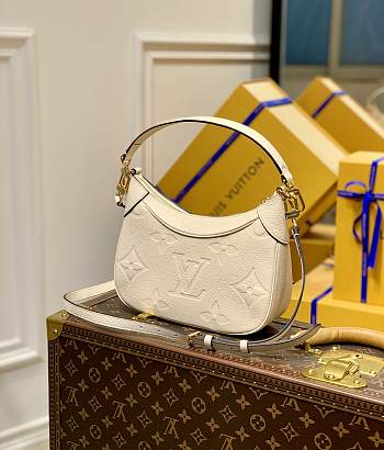 Louis Vuitton Bagatelle Cream Beige Monogram Empreinte M46099 size 22x14x9 cm