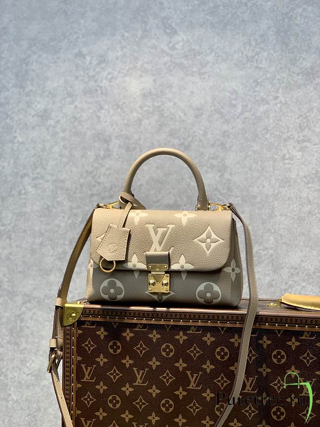 Louis Vuitton Madeleine BB Dove Gray/Cream Beige Leather M46041 size 24x17x8.5 cm - 1