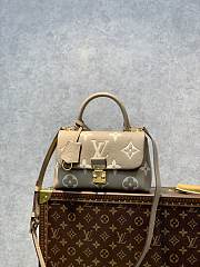 Louis Vuitton Madeleine BB Dove Gray/Cream Beige Leather M46041 size 24x17x8.5 cm - 1