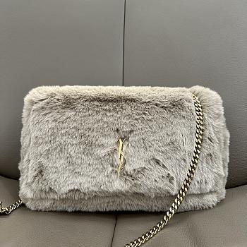 YSL Kate Medium Supple/Reversible Chain Bag In Suede And Shearling