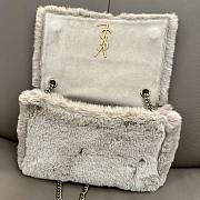YSL Kate Medium Supple/Reversible Chain Bag In Suede And Shearling - 3