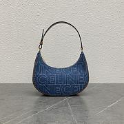 Celine Medium Ava Strap Bag In Textile With Celine All-Over Print 24.5x18x7.5 cm - 1