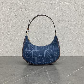Celine Medium Ava Strap Bag In Textile With Celine All-Over Print 24.5x18x7.5 cm