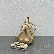 Celine Small 16 Bag Light Beige Calfskin size 23 x 19 x 10.5 cm - 4