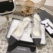 Chanel Slingback Rhinestone Black/White - 5