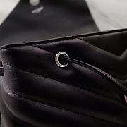 YSL Monogram Backpack Black Leather Silver Hardware 466517 - 2
