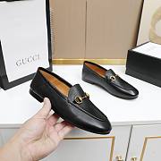 Gucci Jordaan Black Leather Women's Loafer - 4