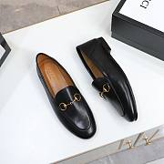 Gucci Jordaan Black Leather Women's Loafer - 6