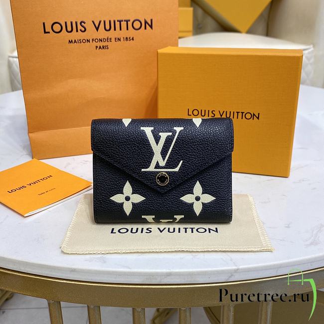 Louis Vuitton Victorine Wallet Black/Beige Size 12 x 9.5 x 1.5 cm - 1