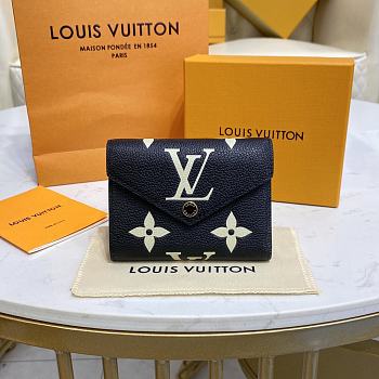 Louis Vuitton Victorine Wallet Black/Beige Size 12 x 9.5 x 1.5 cm