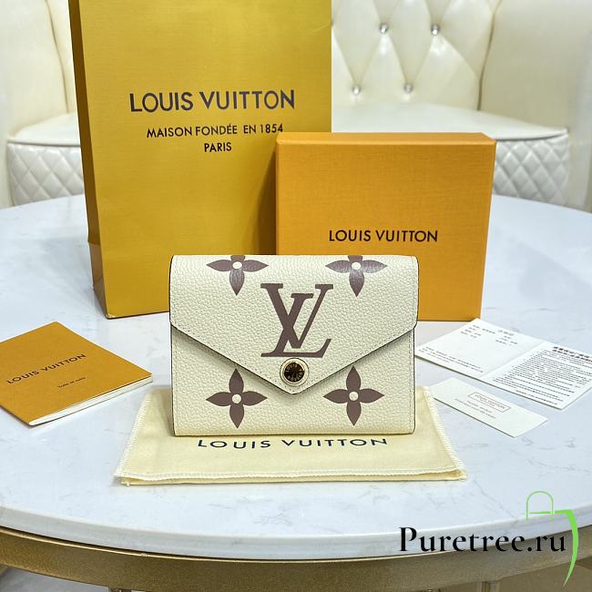 Louis Vuitton Victorine Wallet Cream/Beige Size 12 x 9.5 x 1.5 cm - 1