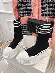 Alexander McQueen Black/White Boots - 1