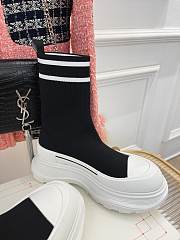 Alexander McQueen Black/White Boots - 5