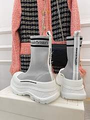 Alexander McQueen Grey/White Boots - 2