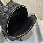 Dior Small Dioramour Bright Black Cannage Lambskin Backpack - 5