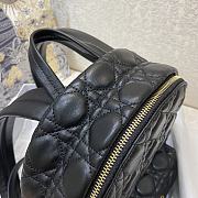 Dior Small Dioramour Bright Black Cannage Lambskin Backpack - 3