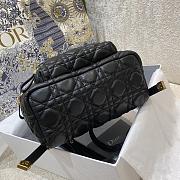 Dior Small Dioramour Bright Black Cannage Lambskin Backpack - 2