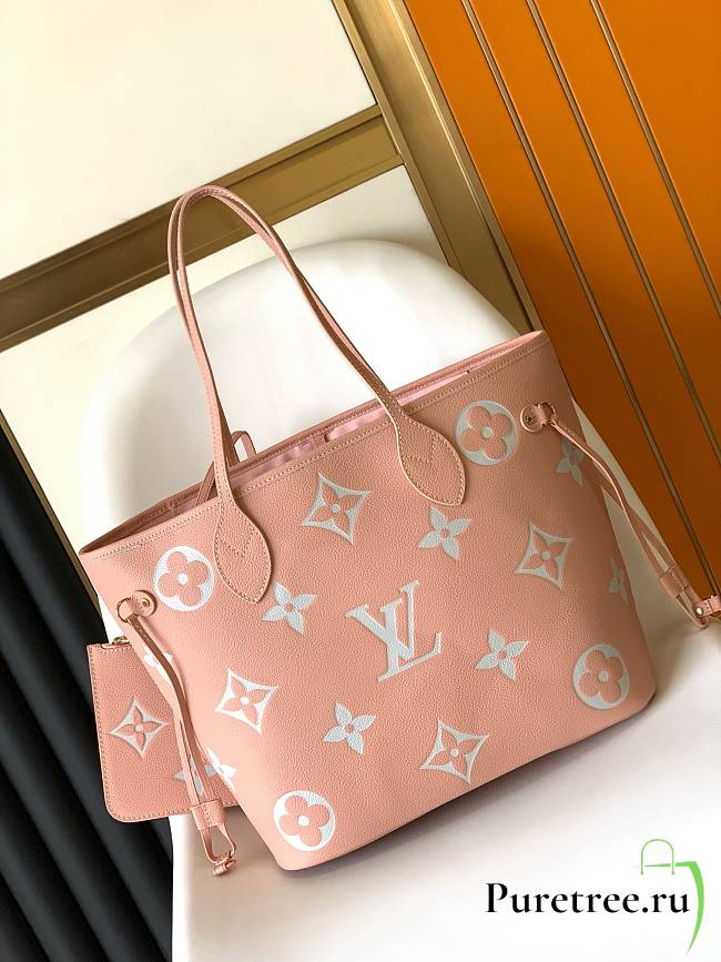 Louis Vuitton Neverfull MM Trianon Pink/Cream M46329 size 31x28x14 cm - 1
