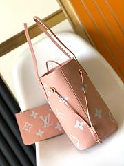 Louis Vuitton Neverfull MM Trianon Pink/Cream M46329 size 31x28x14 cm - 4