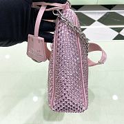 PRADA Re-Edition 2005 Satin Pink Bag With Crystals size 22x18x6.5 cm - 4