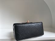 CHANEL Classic Mini Flap Bag Black Caviar Leather Rose Gold Hardware 17cm - 2