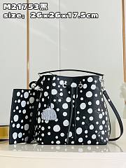 Louis Vuitton x Yayoi Kusama NeoNoe Black/White M21753 size 20x20x13 cm - 1