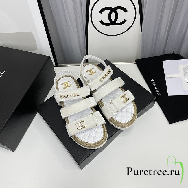 Chanel Sandals White - 1