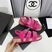 Chanel Sandals Pink Suede - 2