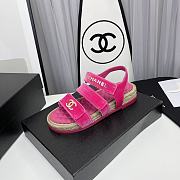Chanel Sandals Pink Suede - 3