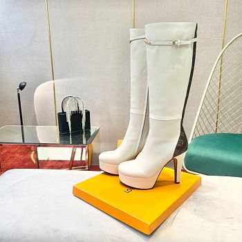 Louis Vuitton High Boots White