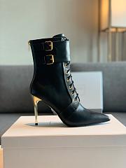 Balmain Leather Uria Ankle Boot Black - 2