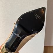 Balmain Leather Uria Ankle Boot Beige - 6