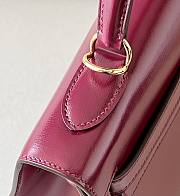 HERMES Kelly Bordeaux Glossy Box Leather size 32x23x10.5 cm - 2