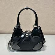 Prada Moon Re-Nylon And Leather Bag Black 1BA381 size 22.5x16x7.5 cm - 6