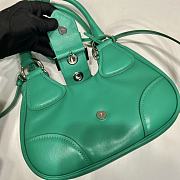 Prada Moon Re-Nylon And Leather Bag Green 1BA381 size 22.5x16x7.5 cm - 2