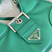 Prada Moon Re-Nylon And Leather Bag Green 1BA381 size 22.5x16x7.5 cm - 3