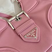 Prada Moon Re-Nylon And Leather Bag Pink 1BA381 size 22.5x16x7.5 cm - 5