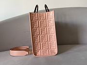 Fendi Sunshine Medium Pink Leather Shopper size 35x31x17 cm - 5