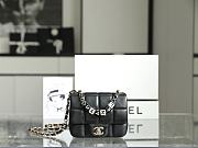 Chanel Mini Flap Bag Black Lambskin Resin & Gold-Tone Metal AS3744  - 1