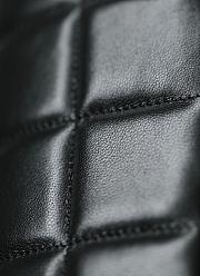 Chanel Mini Flap Bag Black Lambskin Resin & Gold-Tone Metal AS3744  - 3