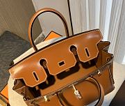 HERMES Birkin Brown Glossy Box Leather size 30 cm - 6