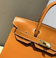 HERMES Birkin Brown Glossy Box Leather size 30 cm - 3