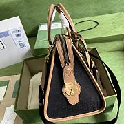Gucci Bauletto Medium Top Handle Bag Black/Brown 715666 size 34x24x18 cm - 6