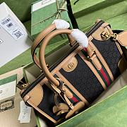 Gucci Bauletto Medium Top Handle Bag Black/Brown 715666 size 34x24x18 cm - 5