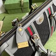 Gucci Bauletto Medium Top Handle Bag Black/Gray 715666 size 34x24x18 cm - 3