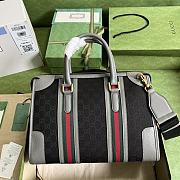 Gucci Bauletto Medium Top Handle Bag Black/Gray 715666 size 34x24x18 cm - 2