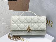 Dior Lady Top Handle Clutch White Lambskin size 21 x 11.5 x 4.5 cm - 1