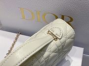 Dior Lady Top Handle Clutch White Lambskin size 21 x 11.5 x 4.5 cm - 5