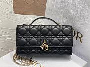 Dior Lady Top Handle Clutch Black Lambskin size 21 x 11.5 x 4.5 cm - 1